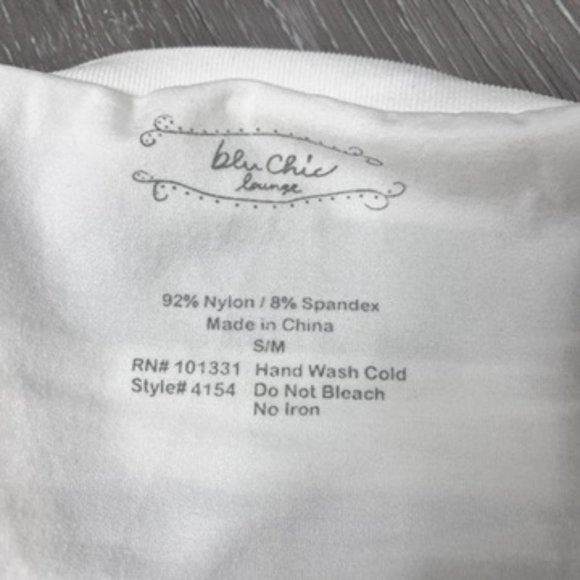 Blu Chic Lounge Black White Horizontal Stripe Camisole S/M - Picture 4 of 5